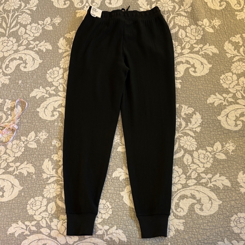DSG So Soft Ottoman Ribbed Joggers ~ Size XS ~ Pure Black - Picture 5 of 8